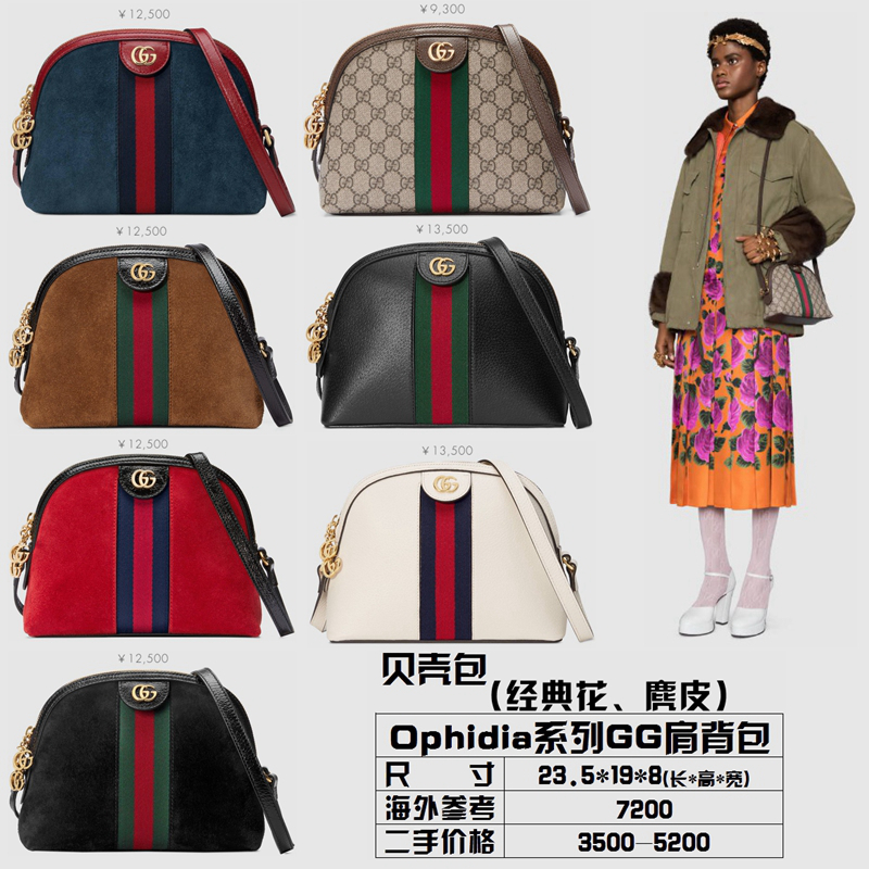 回到未来复古版,gucciophidia系列上身效果