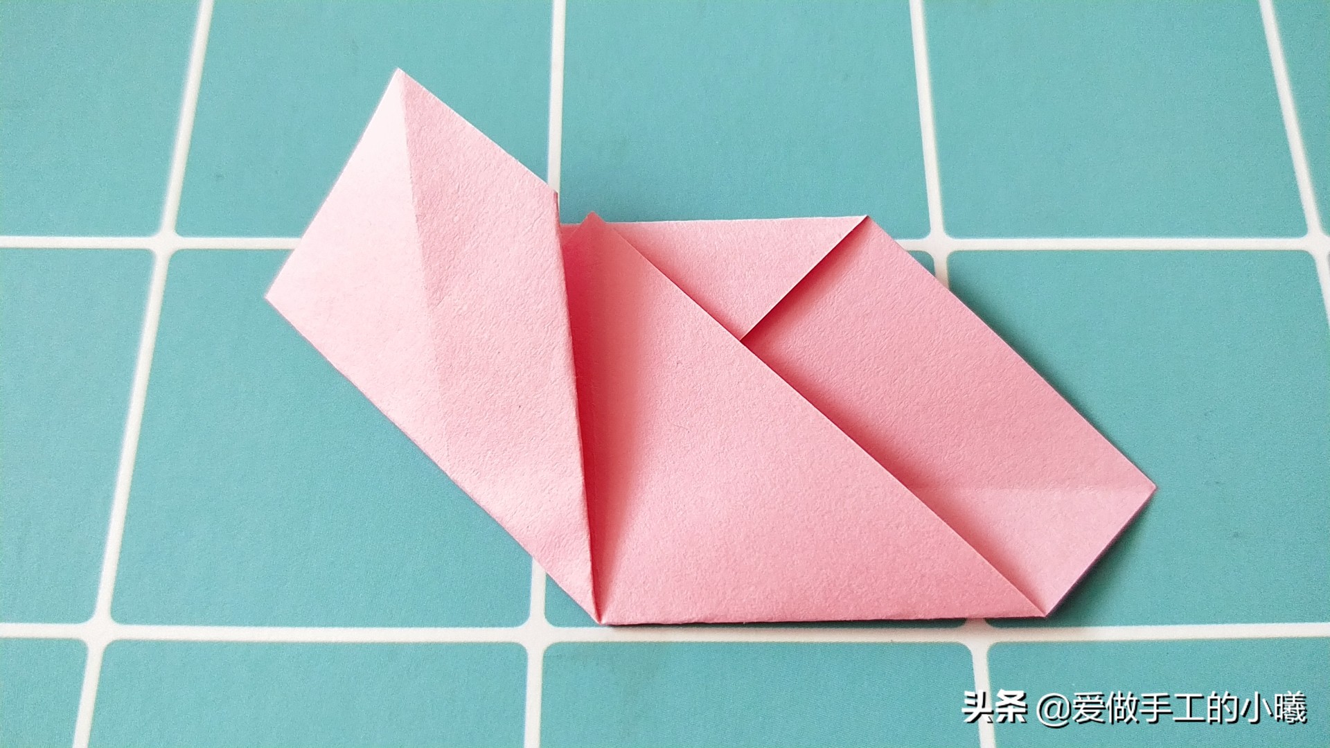 手工折纸爱心戒指简单又好看,折纸戒指简单方法大全图解