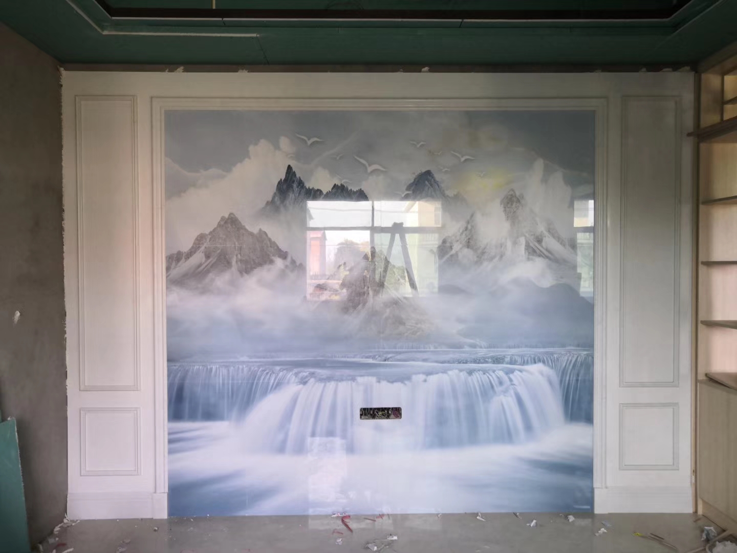 石材背景墙瓷砖颜色搭配效果图,极简大理石瓷砖背景墙效果图