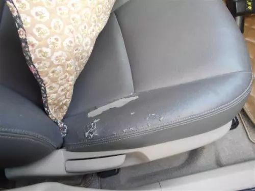 真皮座椅破了一点皮还在上面,汽车真皮座椅破了如何修复