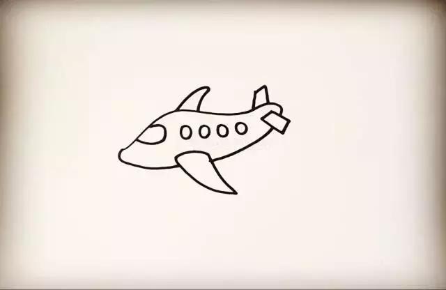 飞机简笔画中国机长,飞机简笔画100种