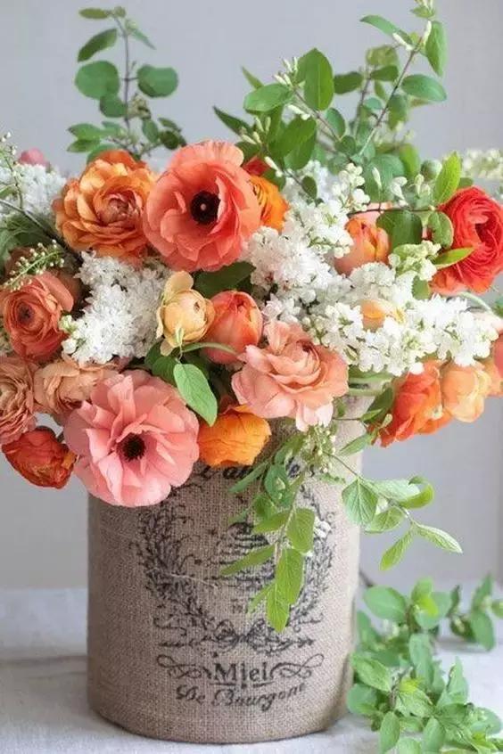 蒲公英插花技巧,小瓶口插花技巧