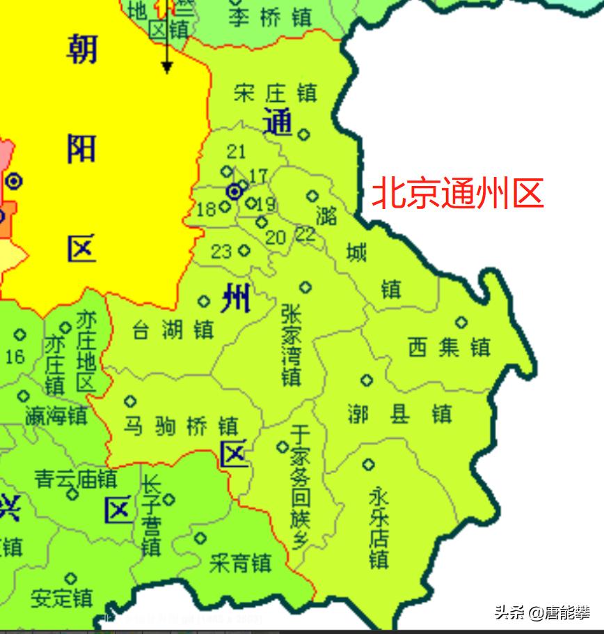 通州区各乡镇人口,北京市通州区行政区划