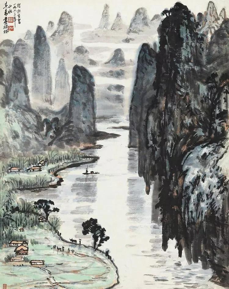 水墨画夜景欣赏,画夜景最好的中国画