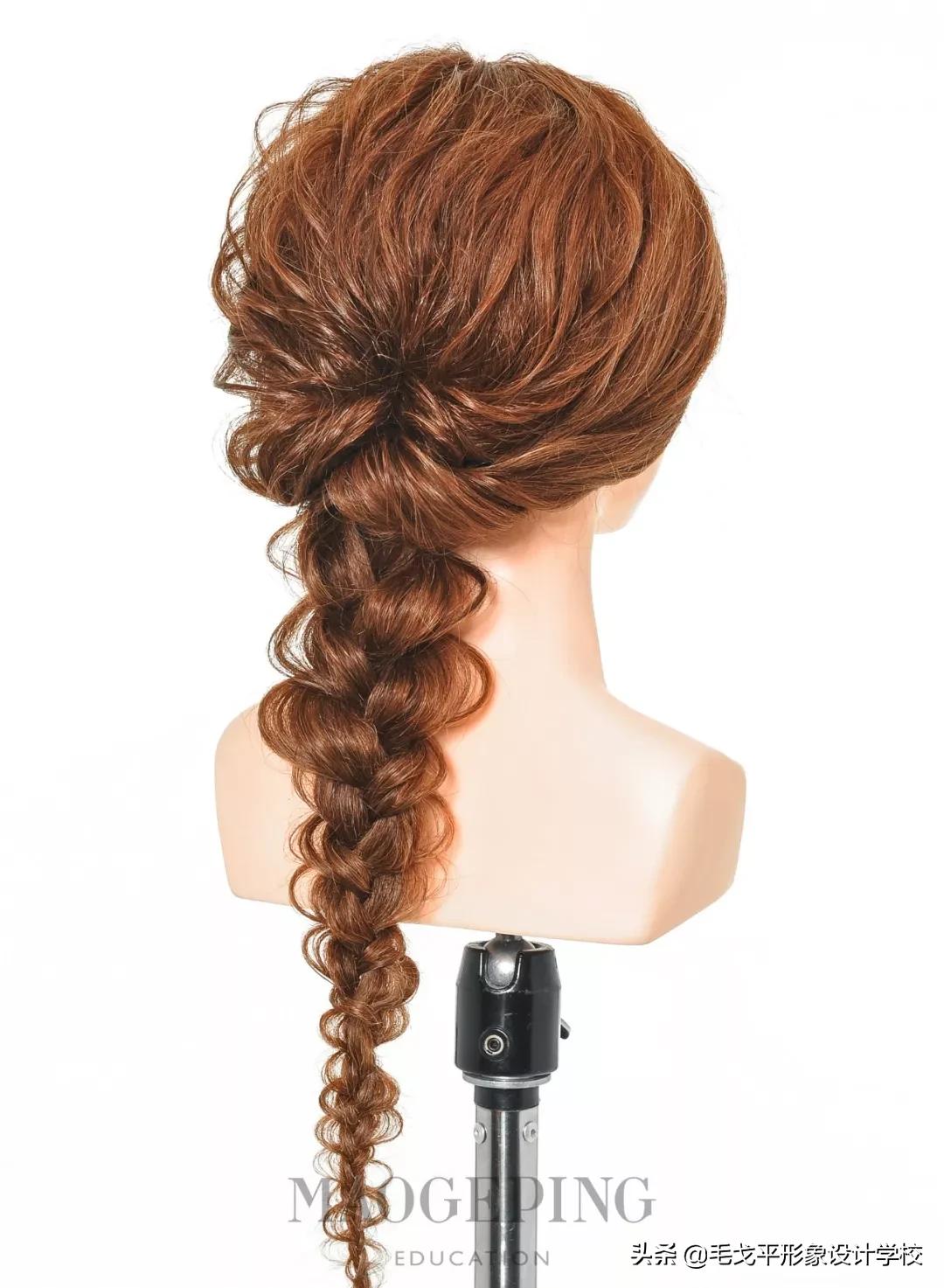 韩式新娘敬酒盘发,韩式打编低盘发新娘造型