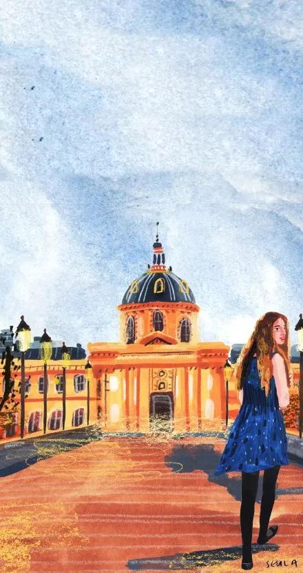 韩国插画师SEULAYI的旅行作品