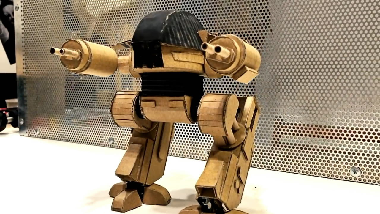 怎么做一个儿童纸板盒子机器人,用纸板做炫酷的机器人