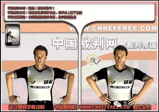 足球裁判判罚手势,NBA裁判判罚手势