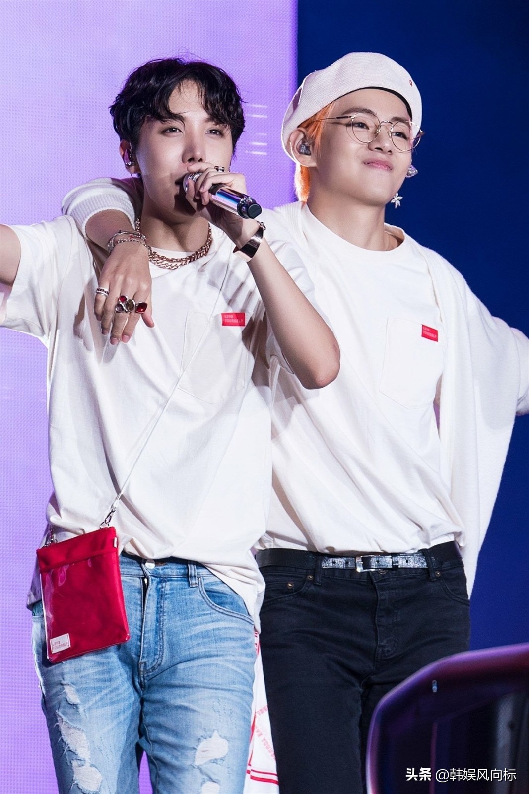 bts朴智旻和金泰亨,bts新歌采访金泰亨朴智旻握手