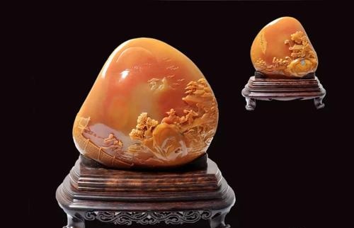 石来运转之黄蜡石,石来运转鹅卵石