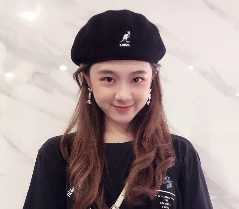 小个子戴贝雷帽显高,贝雷帽显脸小百搭小头围