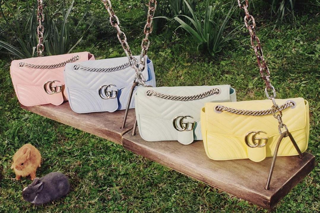 萌炸了！Gucci马卡龙系列GGMarmont向你丢了一颗糖果
