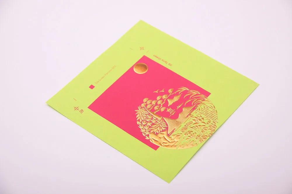 烫金烫银效果,红金烫金效果