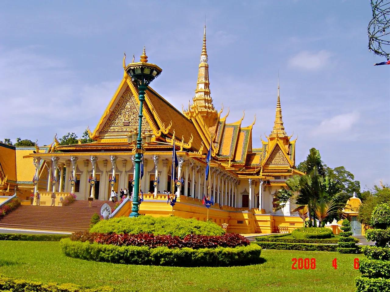 柬埔寨金边城中心,城市之美柬埔寨首都金边