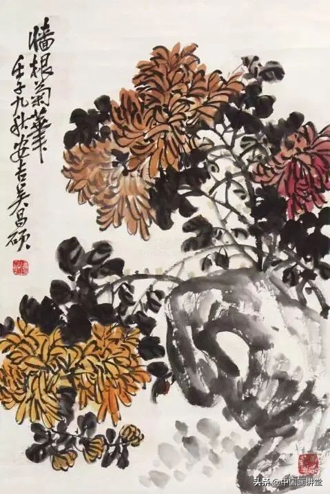 如何形容画家笔下的梅菊花,历代名家画菊花作品