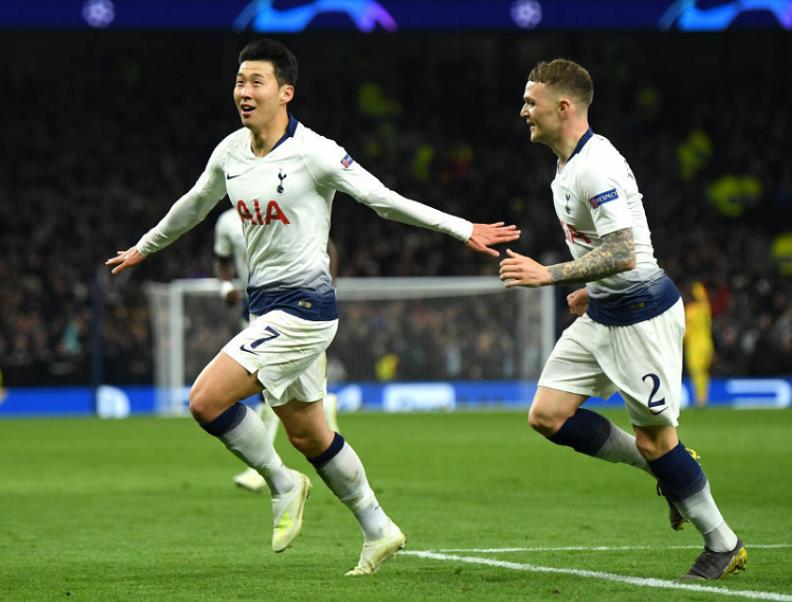 欧冠小组赛热刺1:2摩纳哥,热刺曼城欧冠孙兴慜一回合