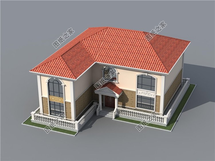 农村自建房七字地形怎么设计,7字型宅基地自建房设计图