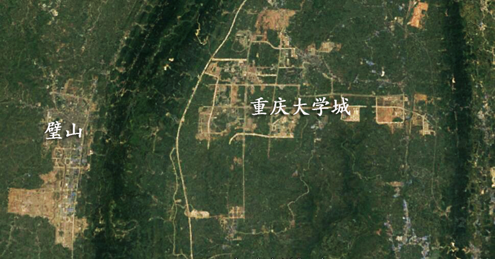 卫星高清地图看重庆,卫星地图看重庆像缩小版中国