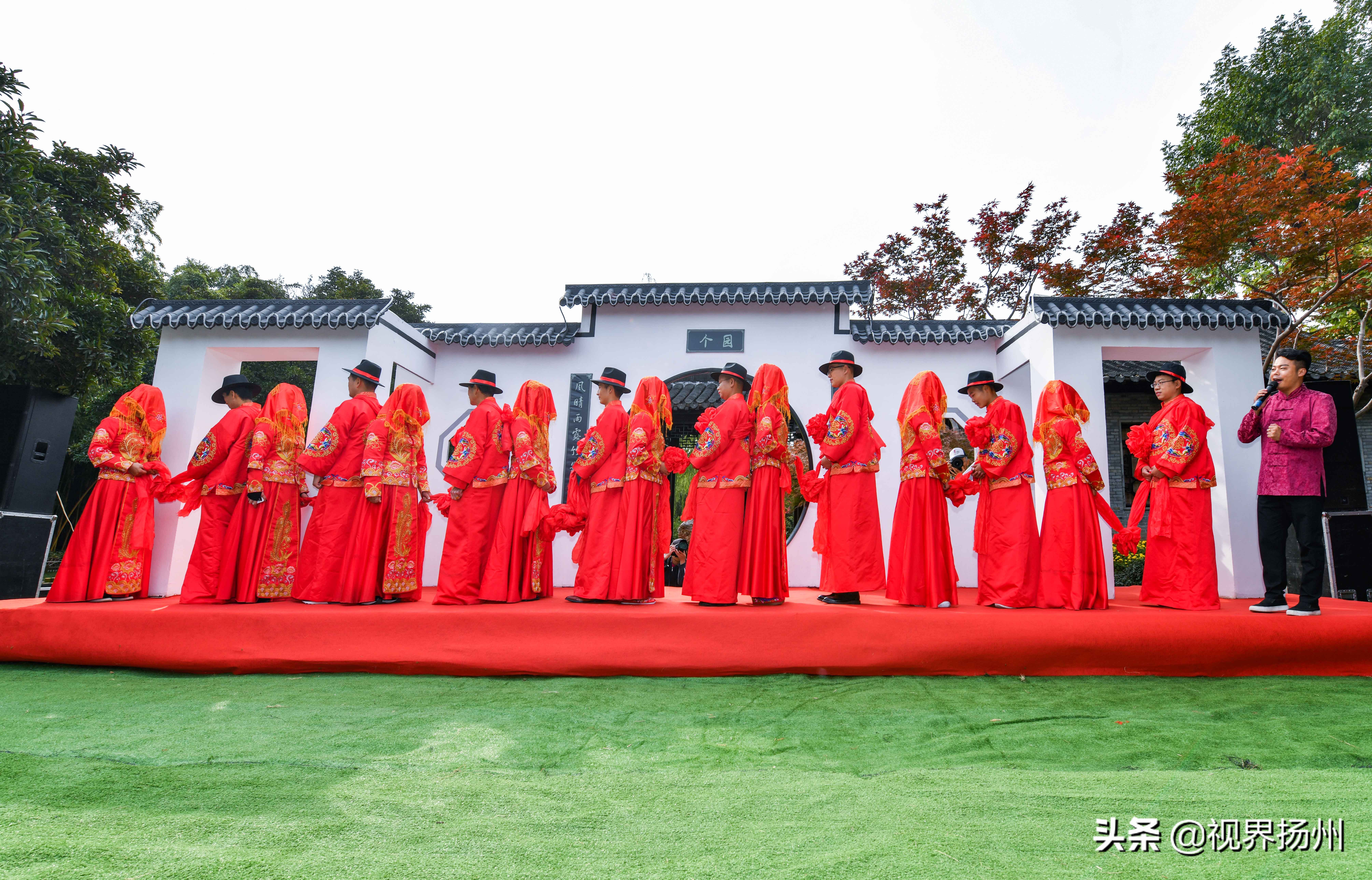 扬州个园盐商体验婚礼让你感受穿越