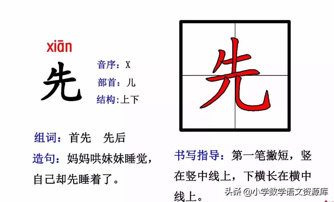 二年级上册生字部首组词造句表格,二年级上册生字偏旁部首造句