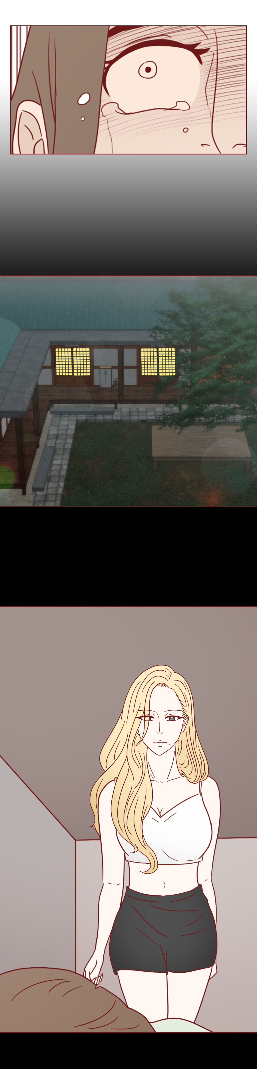 女生偷偷回头看男生漫画,人性观察漫画