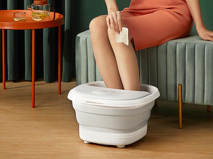 可折叠自动按摩足浴盆,折叠足浴按摩泡脚盆