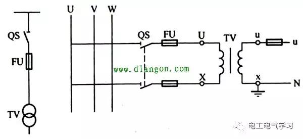3相5柱电压互感器怎么接线视频,三相电压互感器和一个表怎么接线