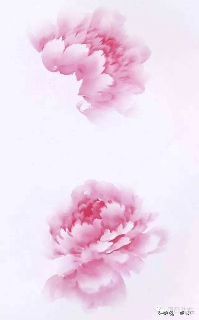 齐白石牡丹国画写意作品,写意国画牡丹的用笔技巧