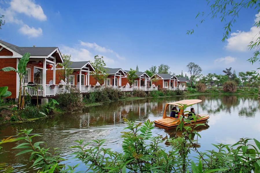 郫都三道堰水乡视频,郫都三道堰田园水乡