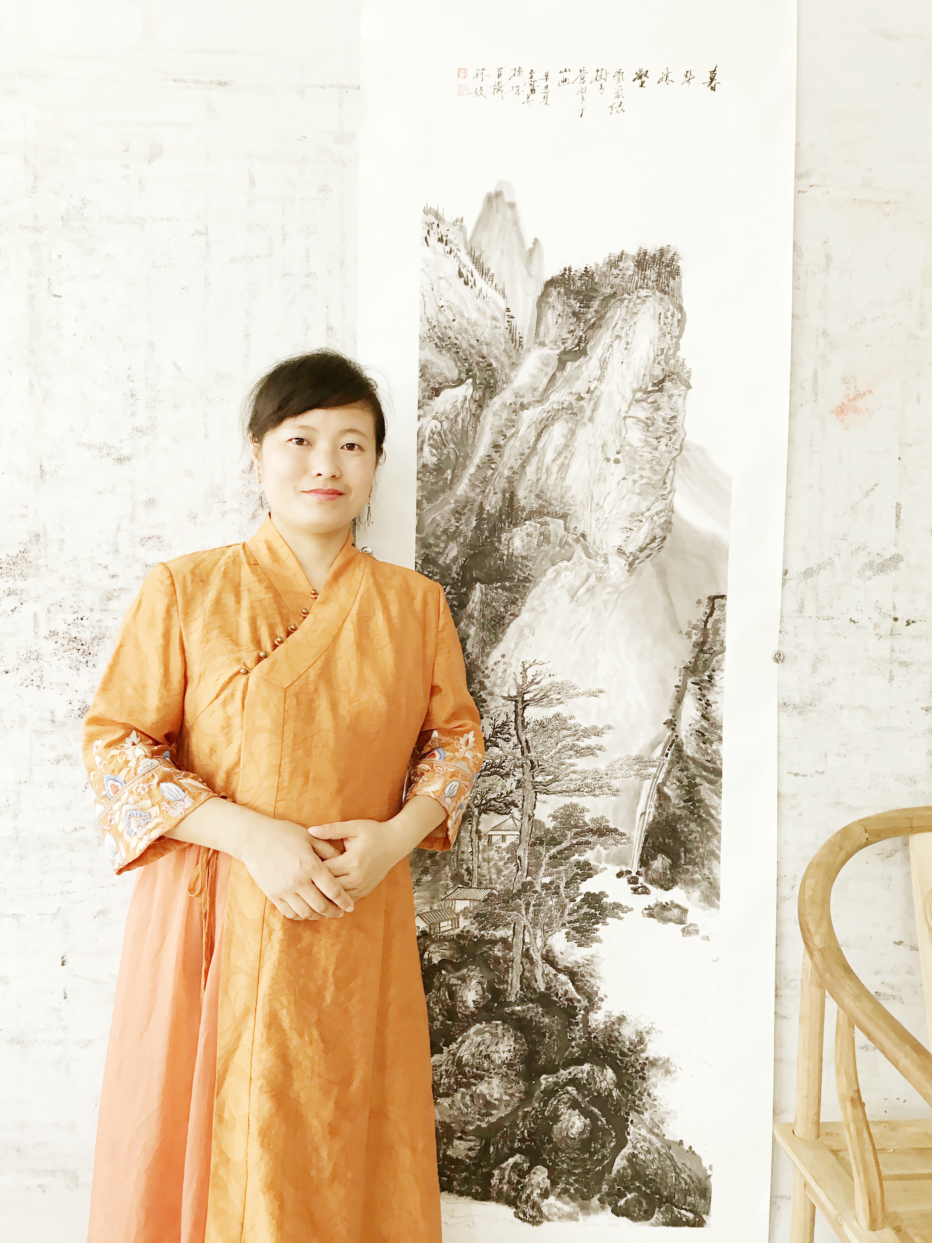 「艺术中国」——易林姣国画山水作品赏析