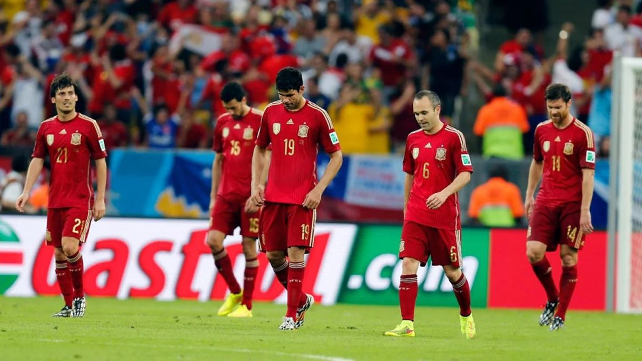 2014世界杯西班牙王朝陨落,西班牙世界杯足球史