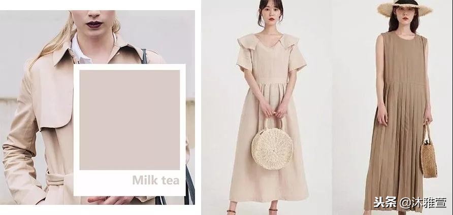 奶茶灰棕色染发效果图,米白色和奶茶色哪个好看