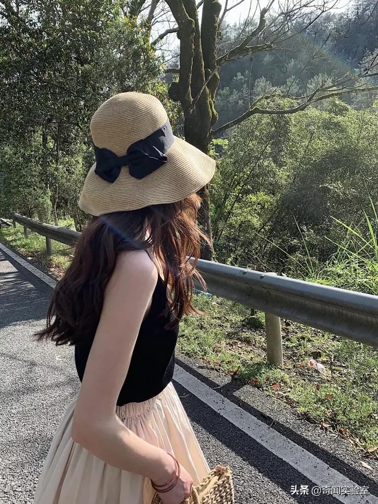 新型女士帽,户外防晒女帽折叠