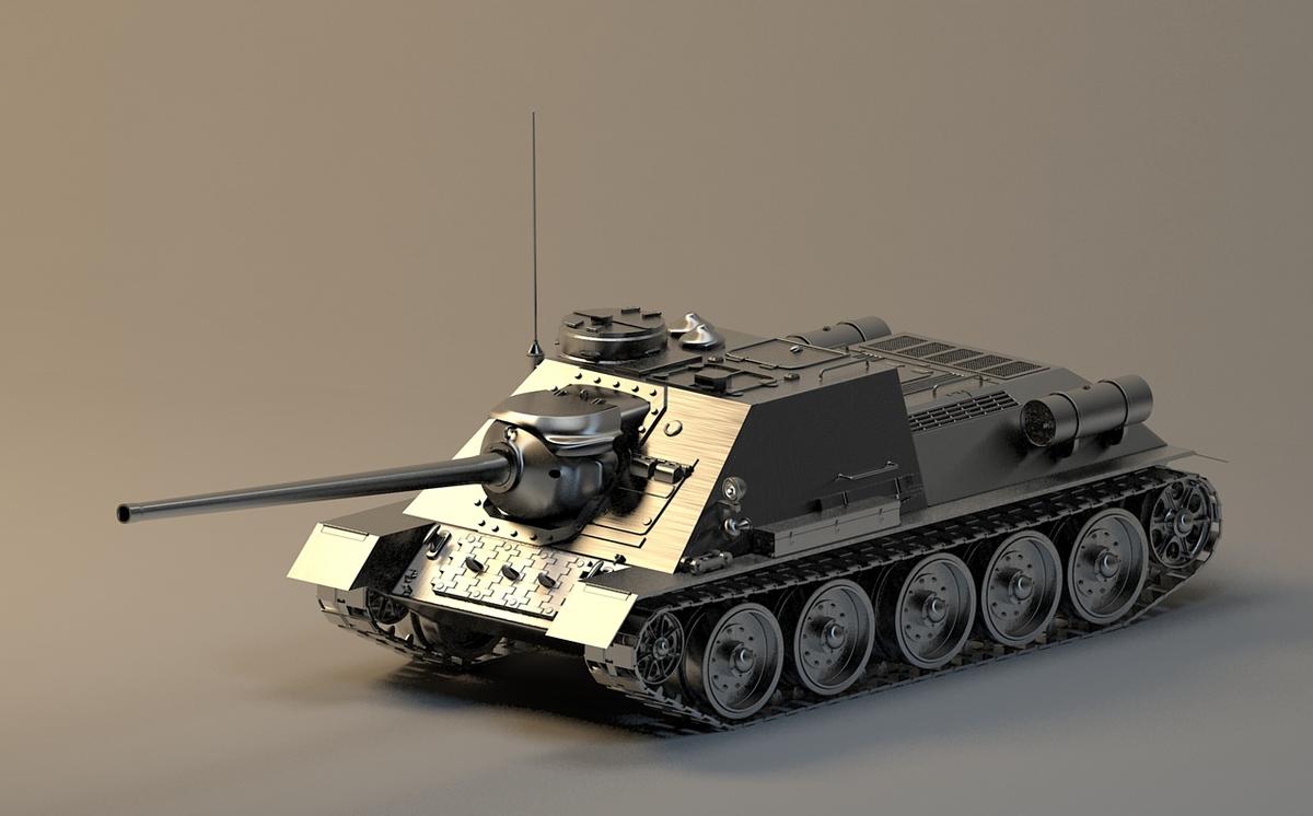 su-100坦克歼击车怎么玩,苏联坦克su100歼击车