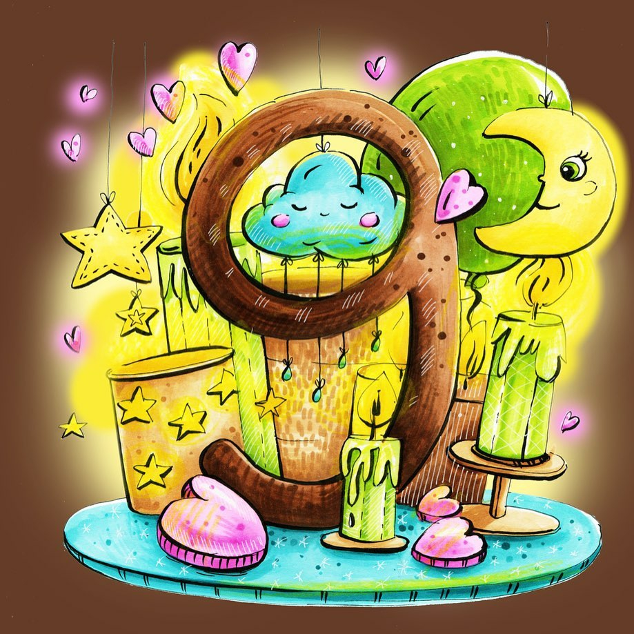 少儿美术马克笔素材：数字主题插画作品素材大全，高清10张图