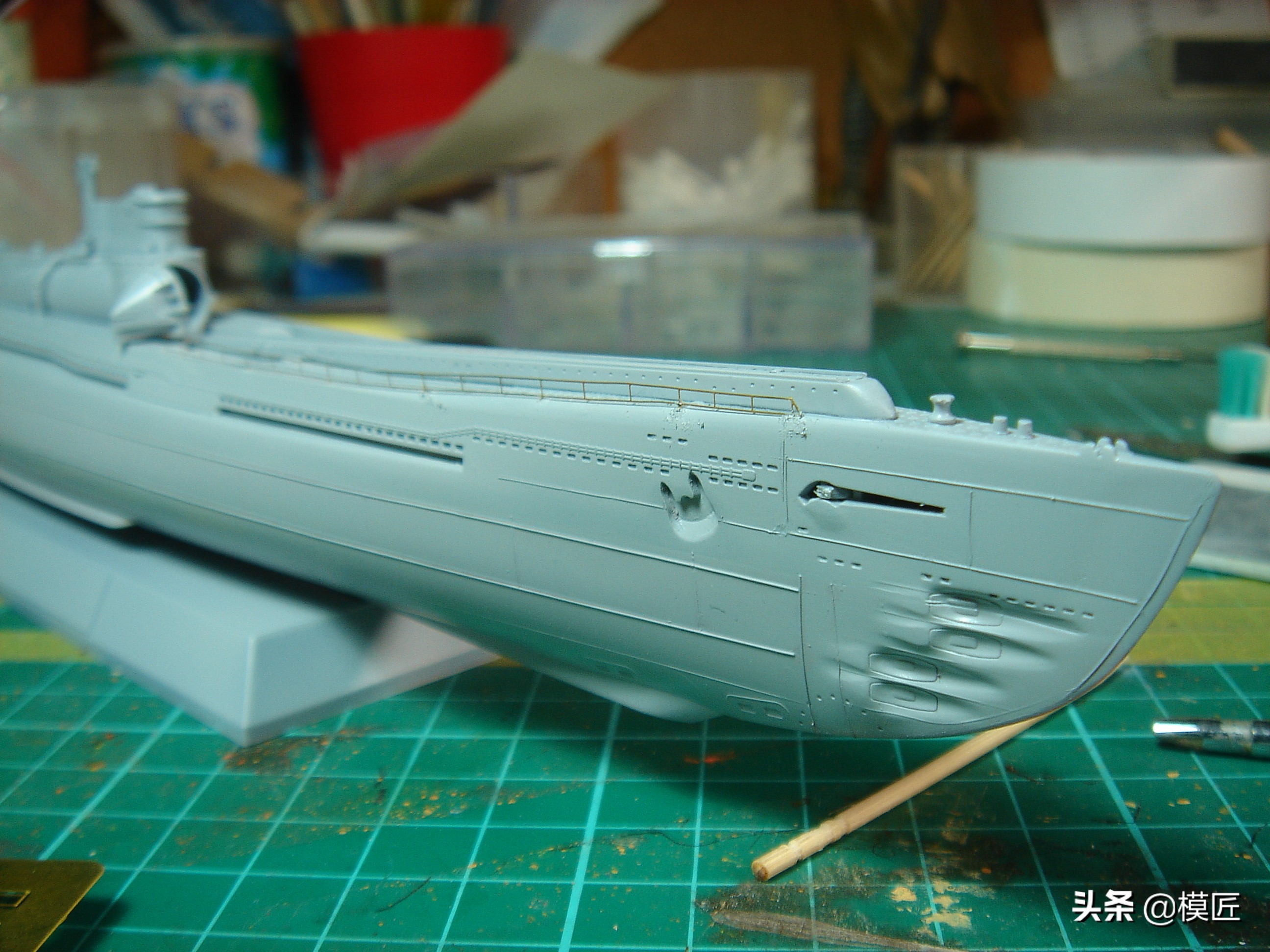 藏着飞机的二战奇葩日本潜艇伊400|模型制作手记