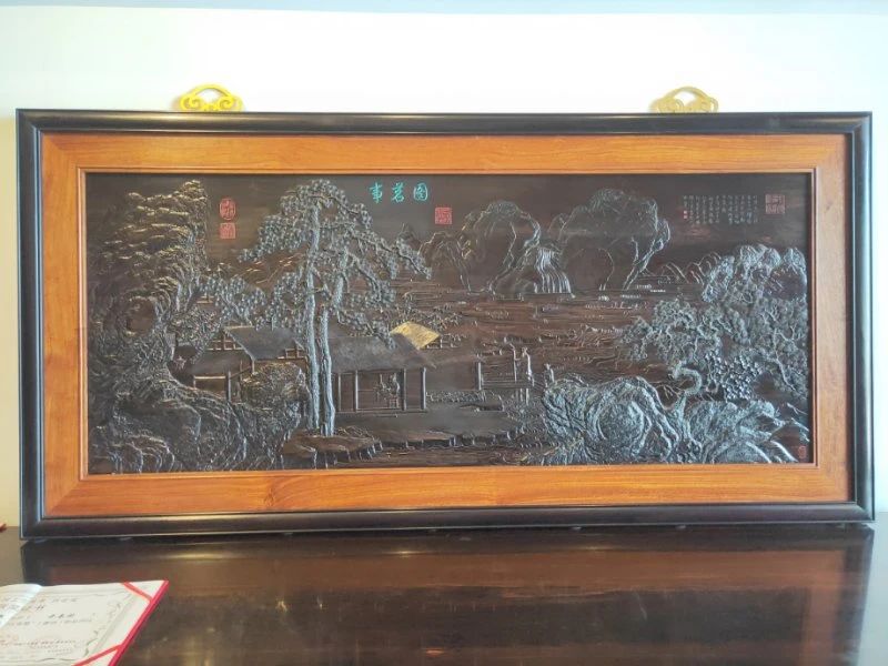 工笔檀雕作品图片,薛爱民红木雕刻技艺