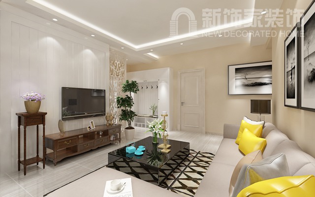 复式挑空客厅电视背景墙,客厅背景墙太空旷怎么办