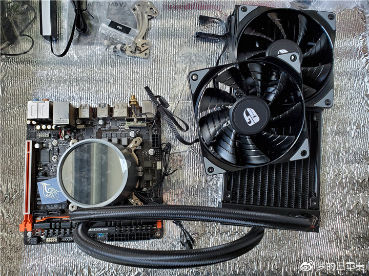 九州风神玄冰240水冷拆解,九州风神冰元素240水冷评测