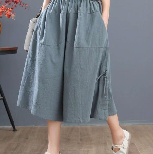 遮肉显瘦棉麻裤,秋季高腰显瘦甘蔗裤