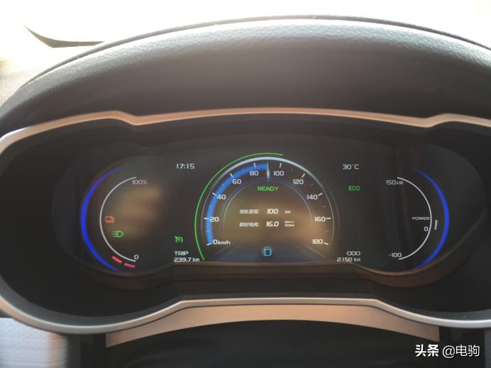 2019款帝豪GSe高速续航实测，最后100km自动“限制”车速
