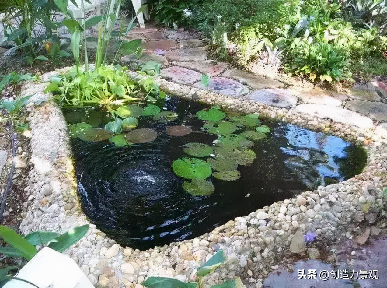 庭院喷泉水景制作,庭院自制大型喷泉水循环
