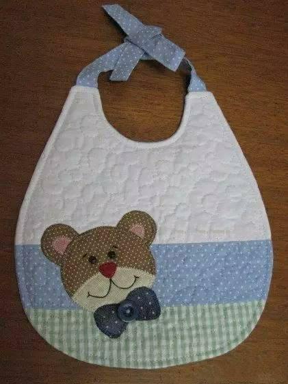 儿童5岁围嘴纯棉布大号,婴儿旧衣服改造围嘴