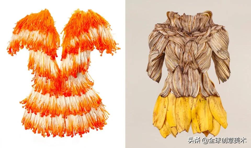 水果蔬菜礼服,瓜果蔬菜制作服装