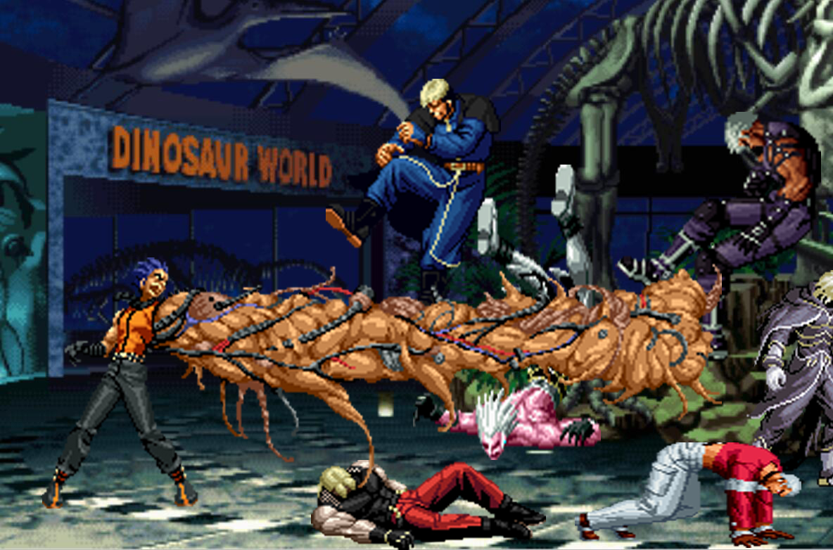 拳皇mugen岩浆拳对大蛇,拳皇大蛇完全形态有多强