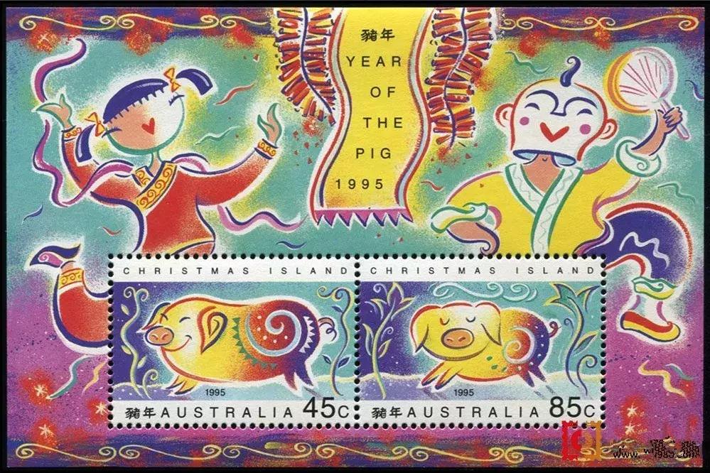 生肖猪邮票绘画设计图,生肖猪邮票有收藏价值吗