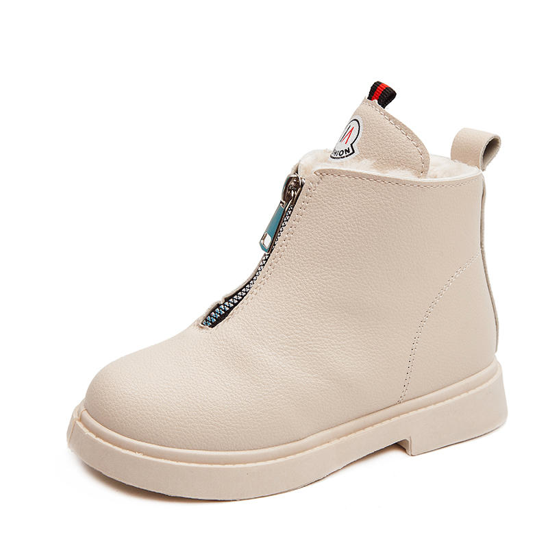 男童冬季马丁靴新款2022爆款,童鞋1-3岁冬季马丁靴白色