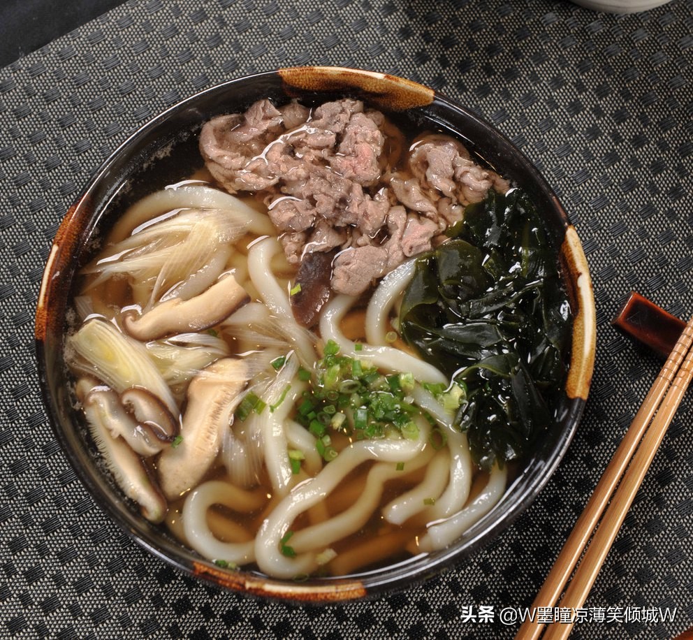 美食教程乌冬面,牛肉乌冬面日式