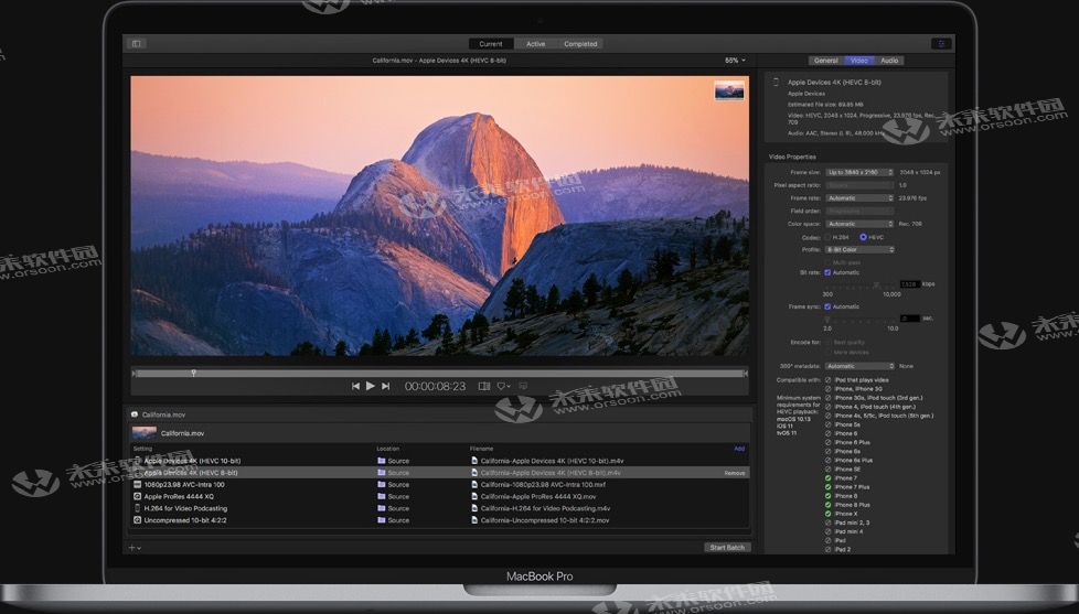 苹果视频压缩编码输出软件Compressor中文版