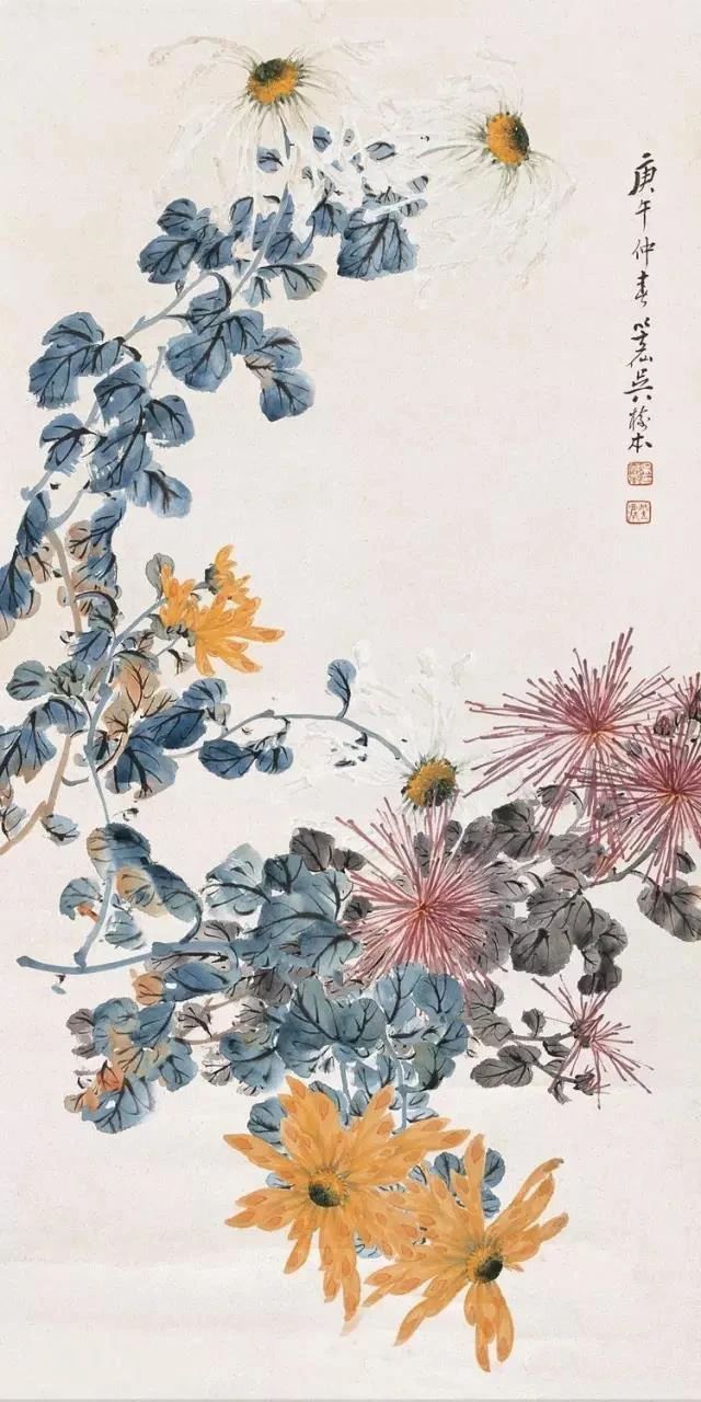 他是“海派三菊”之一，他画的菊花迷醉了秋天！